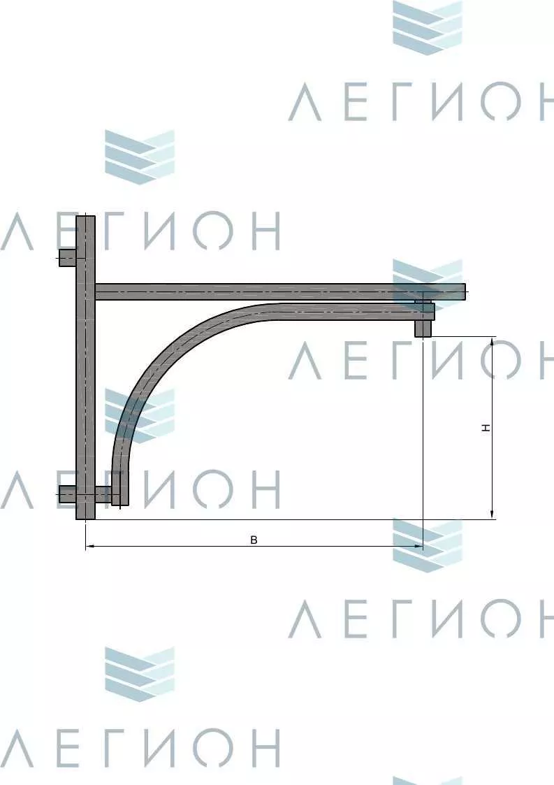 К42-1,0-0,5-12-5 кронштейн однорожковый
